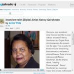 Anita Talks Geneology with digital artist Nancy Gershman