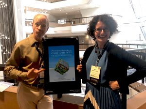 Bob Neimeyer and Nancy Gershman pose with "Dreamscaping" book